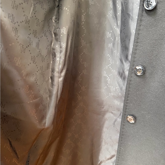 Black Wool Blend Reefer Coat Size 10 – Longline Notched Lapel Peacoat NWOT - Picture 12 of 17